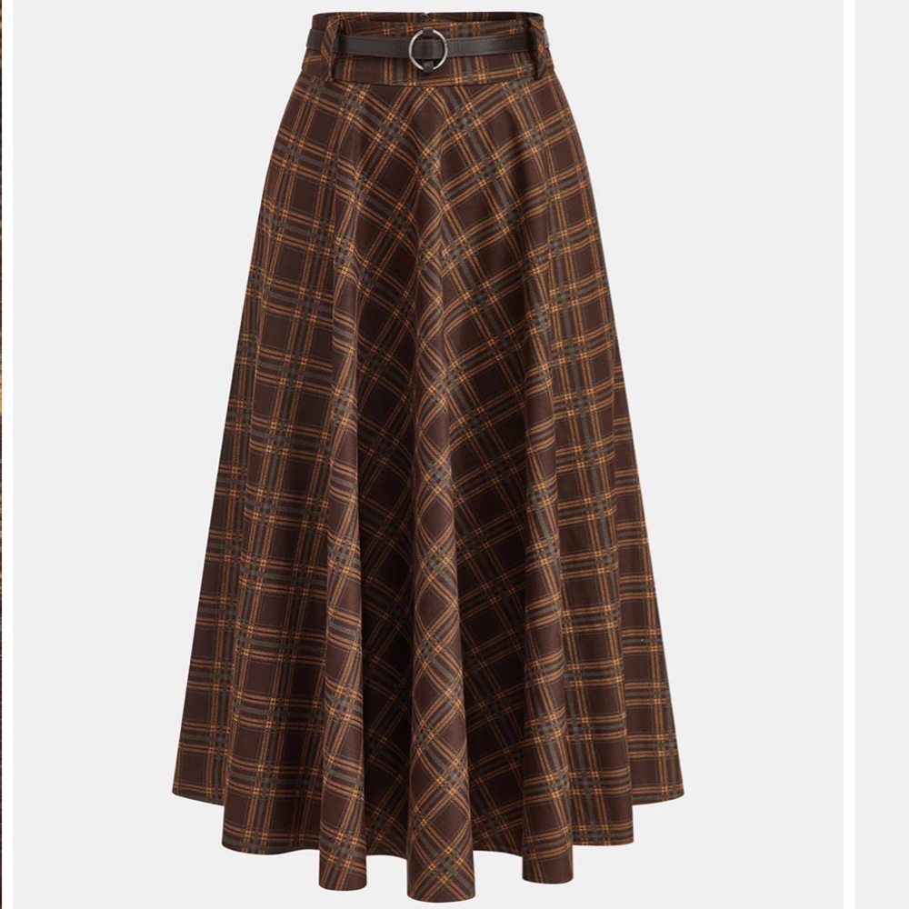 Commense plaid skirt, size medium